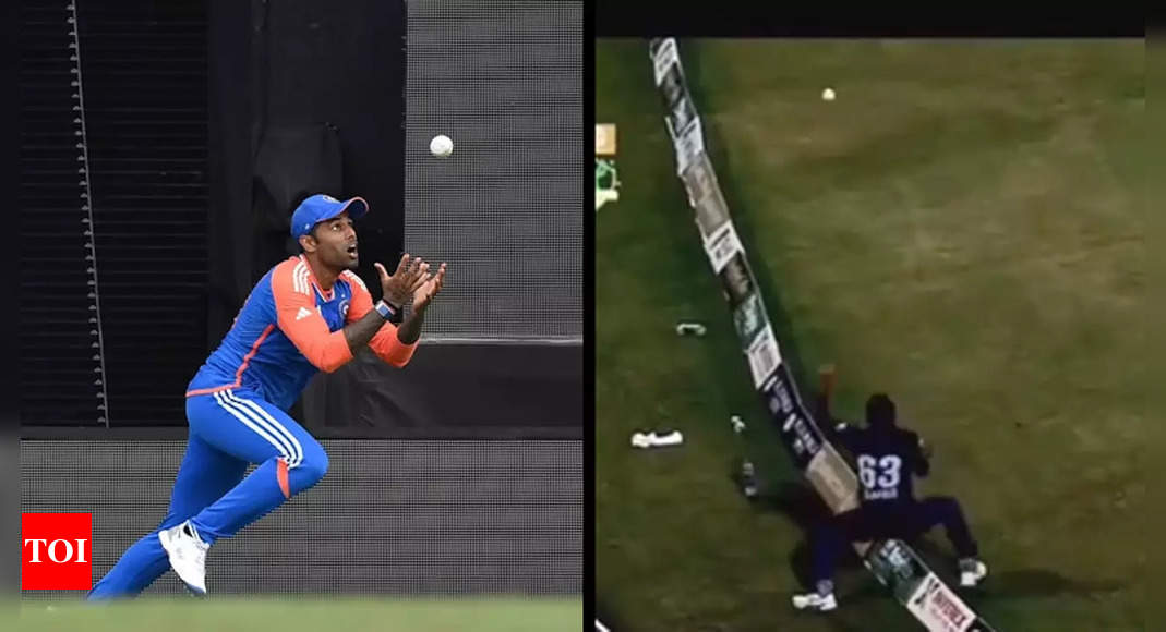 Pakistani Cricketer’s Attempt to Imitate Suryakumar Yadav’s Iconic Catch Ends in Viral Mishap